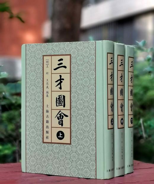 《三才图会》，精装，16开，全三册，明  王圻等编，上海古籍出版社，定价498，售价224元，品相9成左右。 商品图0