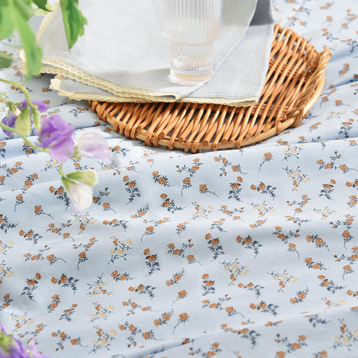 月季系列亚麻夏凉被空调盖毯简约纯棉亚麻床品 商品图3