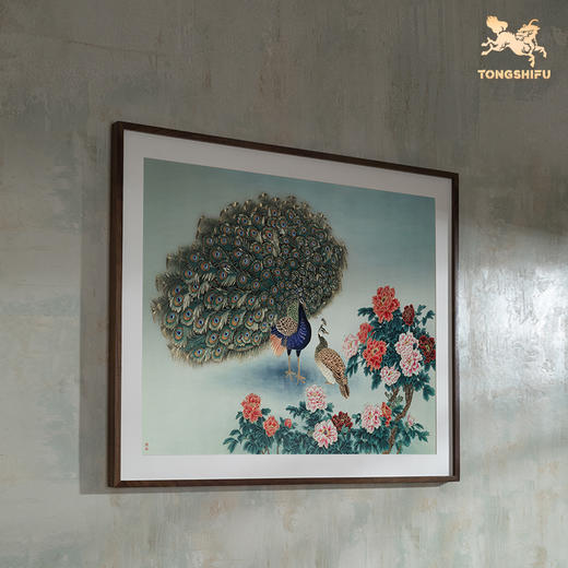 铜师傅 手工錾刻 铜雕画《富贵花开》客厅玄关画沙发背景墙装饰画 商品图3