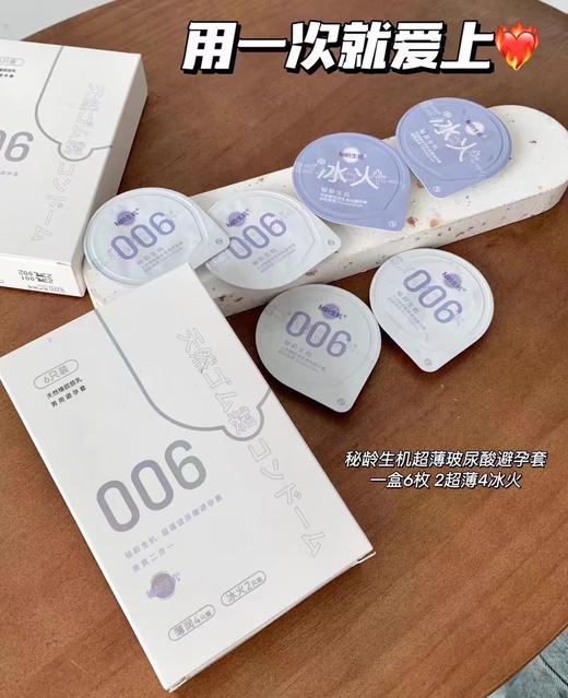 妙龄生机超薄玻尿酸避孕套(6个） 商品图1