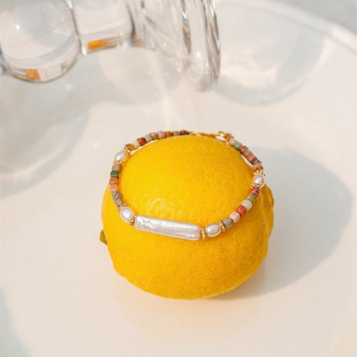 ELOANE GALLERY 落岸原创彩色半宝石天然珍珠手链小众设计串珠丨【本商品不支持使用优惠券】 商品图1