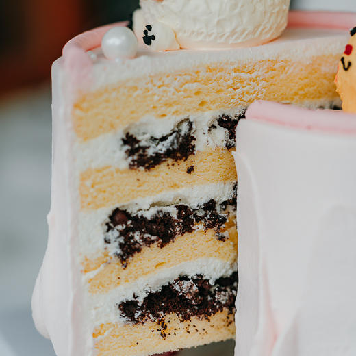 烤爱·生日蛋糕系列·呆萌熊与小白熊手绘·多口味可选·可爱聚会生日节日【仅限深圳同城配送】 商品图3