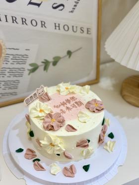 粉白色系韩式裱花定制