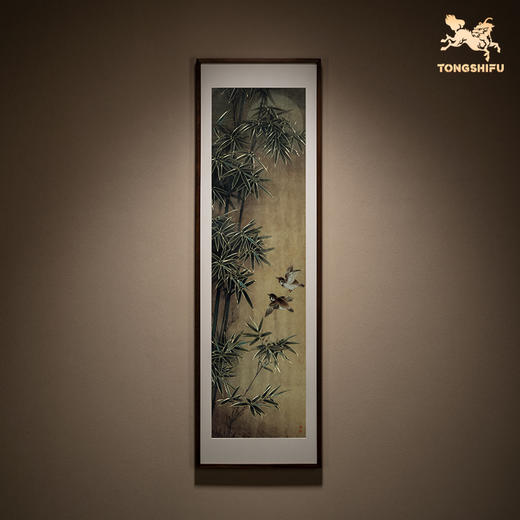 铜师傅 手工錾刻 铜雕画《梅兰竹菊四条屏》客厅沙发背景墙装饰画 商品图3