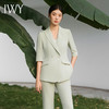 IWY/宽松休闲西装套装绿色2024新款西服七分袖宽松通勤高级女神范C13510+P33510绿色 商品缩略图1