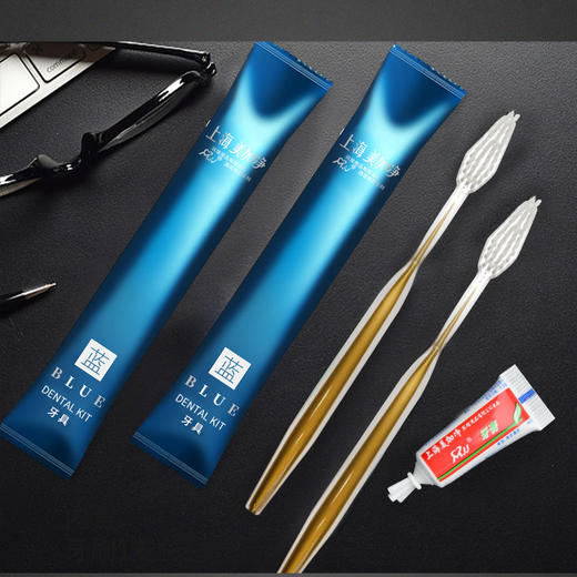 酒店宾馆一次性牙刷洗漱用品独立包装软毛带牙膏家用待客牙具套装 商品图0