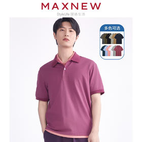 【POLO】 男装舒爽吸汗速干横机罗纹领通勤多彩POLO 1N2111111