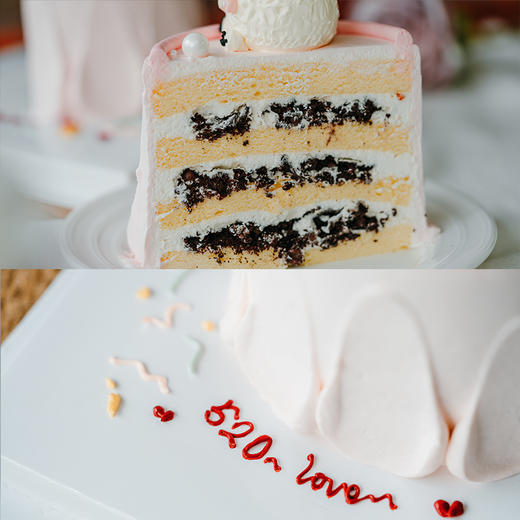 烤爱·生日蛋糕系列·呆萌熊与小白熊手绘·多口味可选·可爱聚会生日节日【仅限深圳同城配送】 商品图4