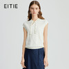 EITIE爱特爱夏新款中式盘扣兰草绣花淡雅温柔直筒针织衫上衣B2401326 商品缩略图0