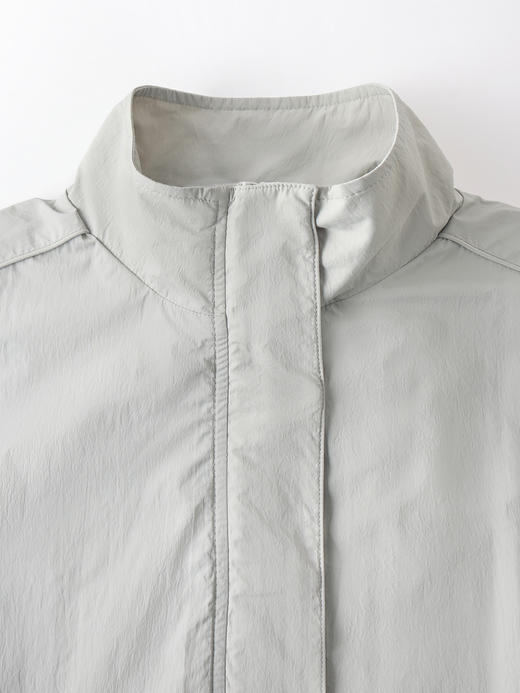 COCO ZONE简约短款立领外套下摆抽绳设计感上衣24C10363 商品图4