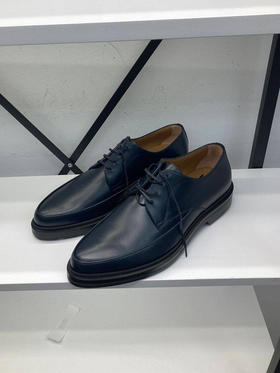 瑕疵HUGO BOSS/胡戈波士 男士商务皮革尖头系带正装皮鞋(boss鞋盒尺码错误)