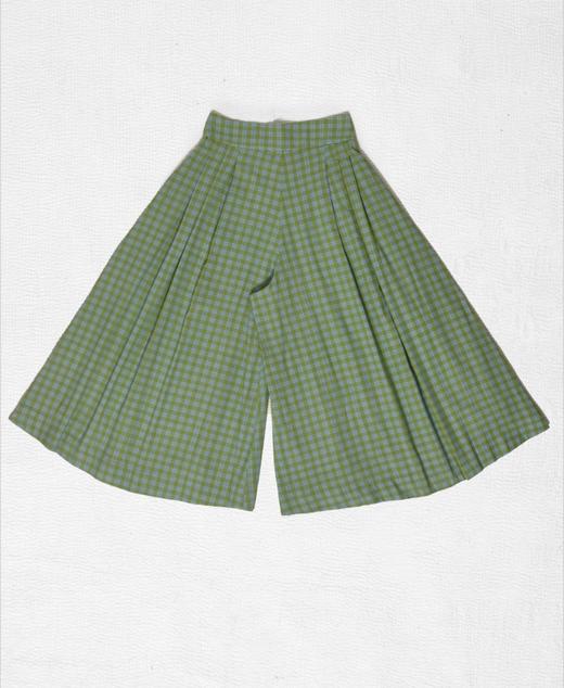 MAKU textiles｜格子图案阔腿裤裙裤(棉衬里) 商品图11