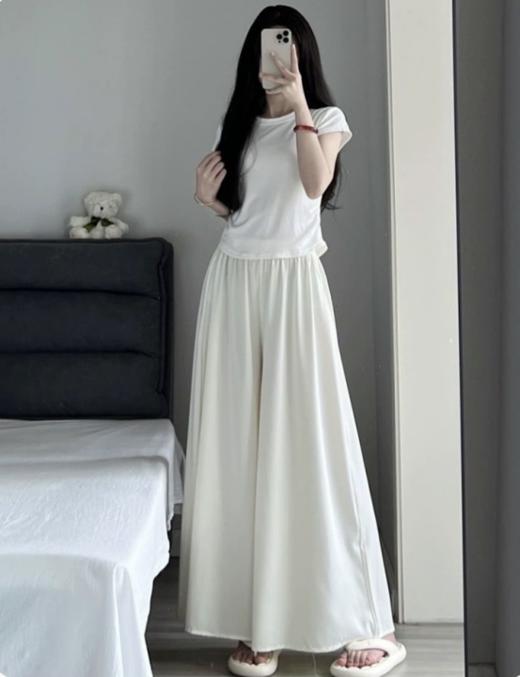 🌷【国风杨柳皱流光空气防晒裤裙裤】✅精选流光杨柳皱面料，久穿光泽度不变！💥 💥 商品图1