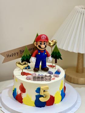 马里奥大公仔蛋糕 定制款 