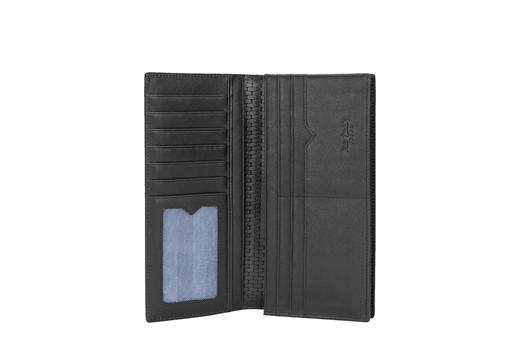 皮尔卡丹“融合·新生系列”男士编织纹长款钱包 商品图6