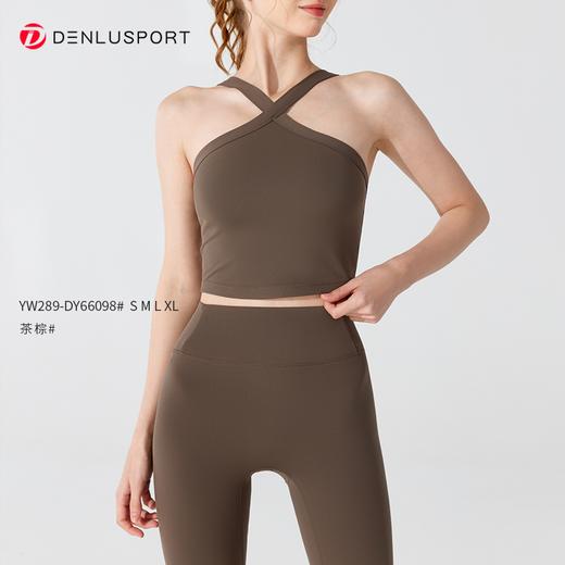 新中式挂脖复古型运动文胸 高弹软糯 更亲肤DY66098 商品图6