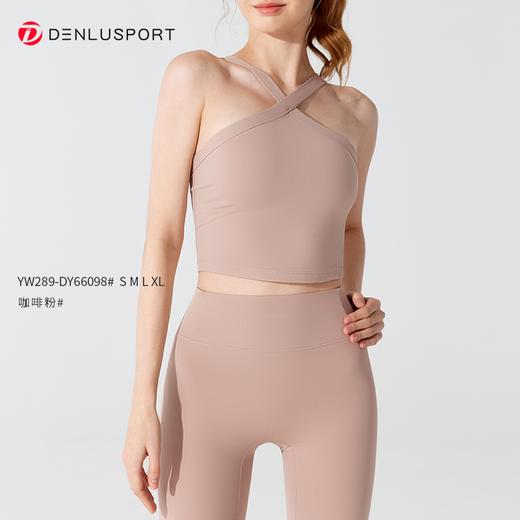 新中式挂脖复古型运动文胸 高弹软糯 更亲肤DY66098 商品图4