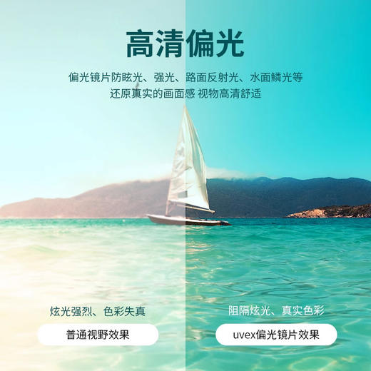 uvex lgl 49 pola德国优维斯偏光太阳镜户外登山运动眼镜防紫外线 商品图2