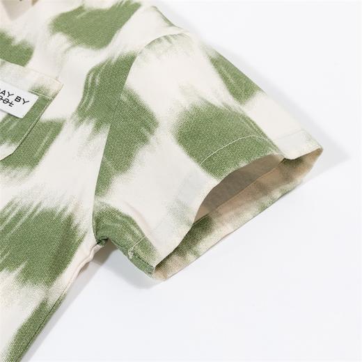 贝贝怡男童纯棉短袖套装夏季2024新款衬衫儿童长裤t恤三件套夏装 商品图6