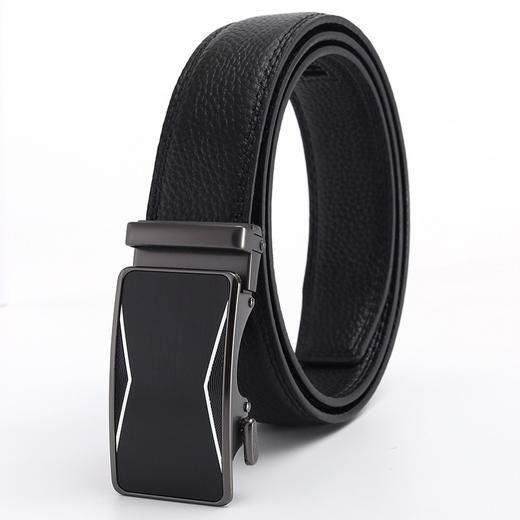 【采用头层牛皮防刮抗皱❗️男士自动扣皮带】男士真皮高级感  持久耐用 男士休闲百搭商务风格  男生穿搭腰带  男友父亲生日礼物Y父亲节礼物新年礼盒年货礼盒 商品图2