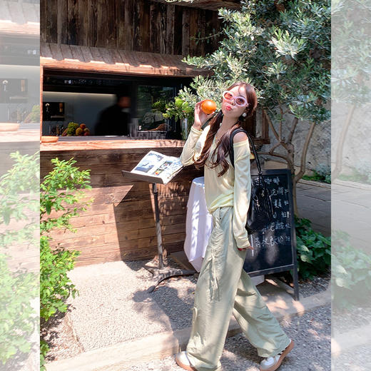 <曾小咸推荐>3.24现货秒杀 ！微信超特价！绿色工装裤 日常189.99 立减110 秒杀79.99！！ 商品图3