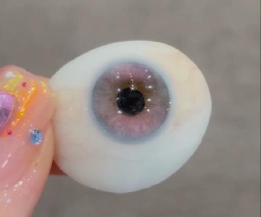 mimipark 半年抛 透光白桃&叙夏晚梦&樱落冰川 渐变 粉灰/粉紫/粉蓝 14.5mm 两片装  商品图10