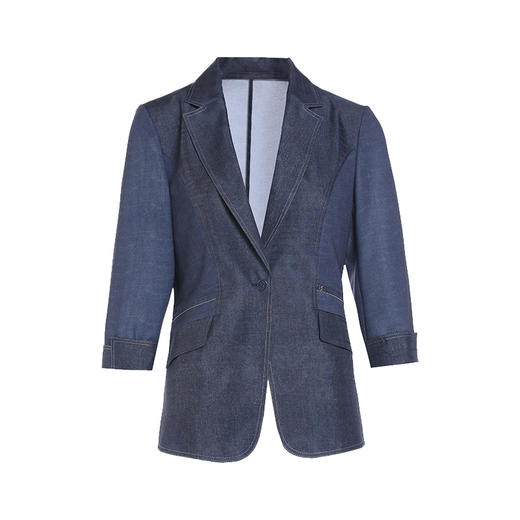 乔万尼100%桑蚕丝短外套夏新品精致感小西装EM2B798 商品图4