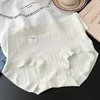 【3条装 A类婴儿棉 舒适感满满~】7A纯棉内裤女少女透气无痕抑菌全棉裆女士内裤大码中腰女三角内裤 商品缩略图6