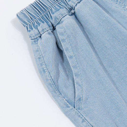 贝贝怡儿童2024新款夏季薄款大童夏装夏款休闲牛仔裤子 商品图7