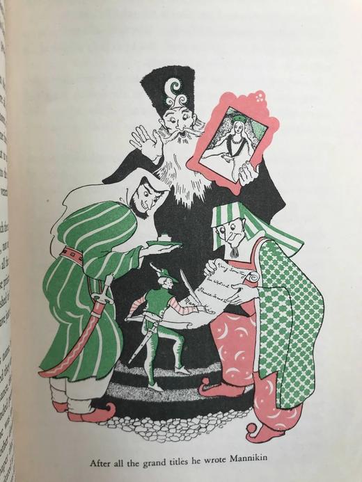 1954年 安德鲁·朗格《绿色童话书》 数十幅精美插图 漆布精装32开 商品图9