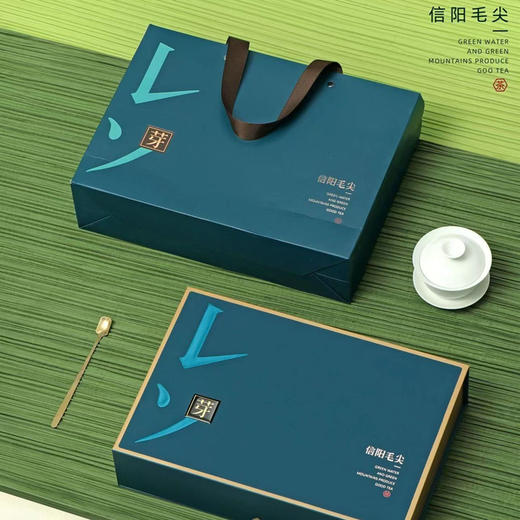 新茶上市 信隆晟信阳毛尖茶雨前嫩叶绿茶125克×2盒礼盒装黑龙潭新茶 商品图4