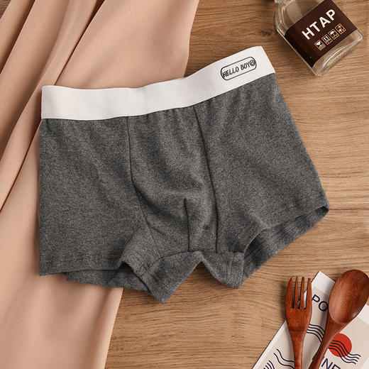 【超值3条装！简约舒适】a类棉男士内裤纯棉抗菌短裤新款透气舒适无痕四角裤纯棉大码男裤 商品图8
