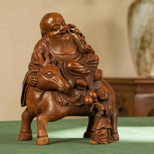 清 竹雕童子献寿摆件 商品图4