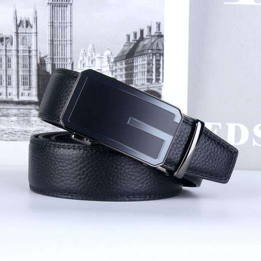 【采用头层牛皮防刮抗皱❗️男士自动扣皮带】男士真皮高级感  持久耐用 男士休闲百搭商务风格  男生穿搭腰带  男友父亲生日礼物Y父亲节礼物新年礼盒年货礼盒 商品图4