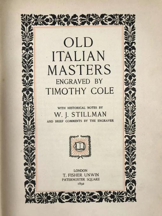 1892年 古老意大利艺术大师们 近百幅插图 漆布精装大16开 商品图3