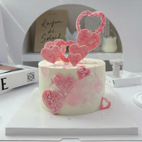 炫彩爱心（奶油戚风蛋糕）