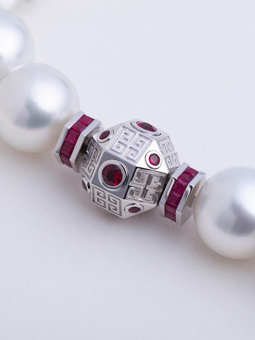 LUCINE 高级珠宝定制18K金红宝石蓝宝石翡翠珍珠项链戒指耳环订制 商品图3