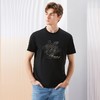 【冰藻泥】柒牌圆领短袖T恤男夏季新款时尚龙纹刺绣透气凉感上衣	126T71640 商品缩略图1