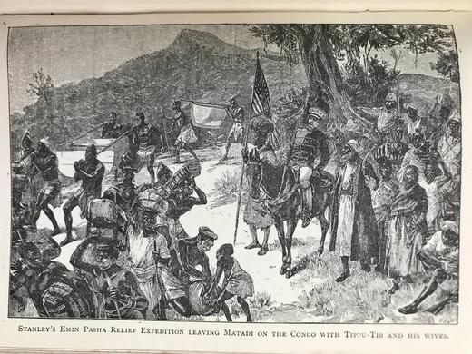 约19世纪后期 斯坦利与非洲 30幅插图 漆布精装32开 商品图14