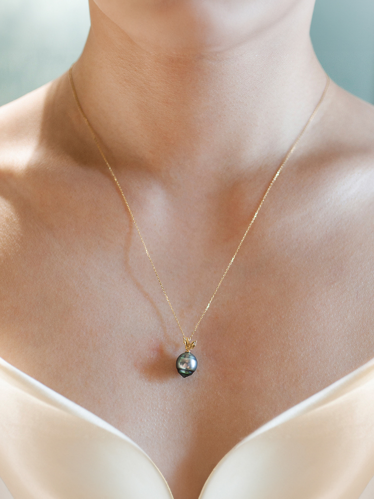 LUCINE 鹿鸣珠宝 |【莱菔】黑珍珠吊坠