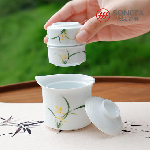 4头幽兰旅行茶具 商品图1