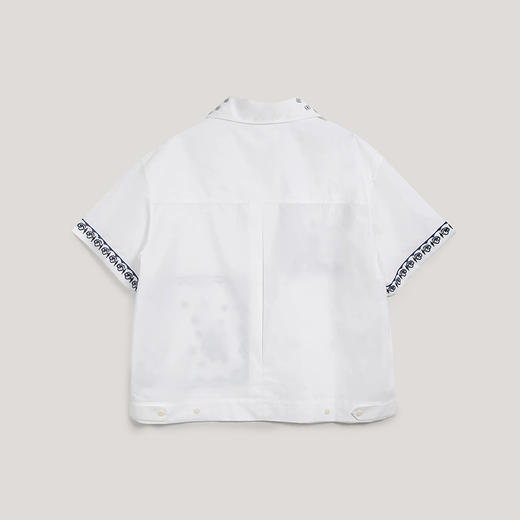 YMC WANDA SHIRT 女装棉府绸刺绣短袖衬衫 商品图2