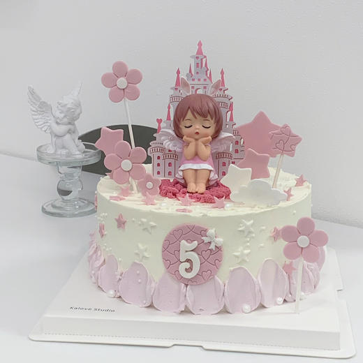 公主女孩周岁生日蛋糕 商品图0