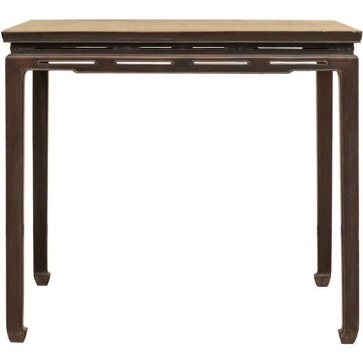 清 红木束腰马蹄腿鱼门洞八仙桌 商品图5