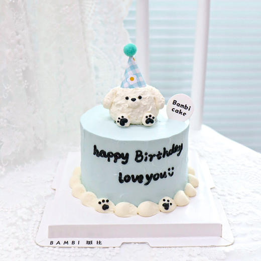 小白狗狗蛋糕 商品图0