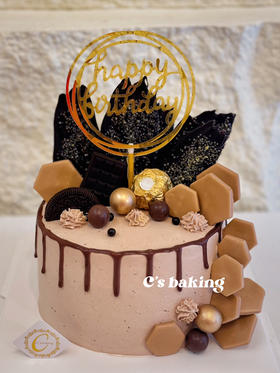 小男生/大男孩/男友推荐款/简约  忌廉蛋糕（外层是巧克力忌廉）（默认自提，收费配送请联系客服）