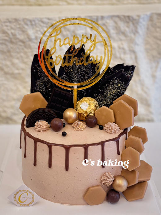 小男生/大男孩/男友推荐款/简约  忌廉蛋糕（外层是巧克力忌廉）（默认自提，收费配送请联系客服） 商品图0