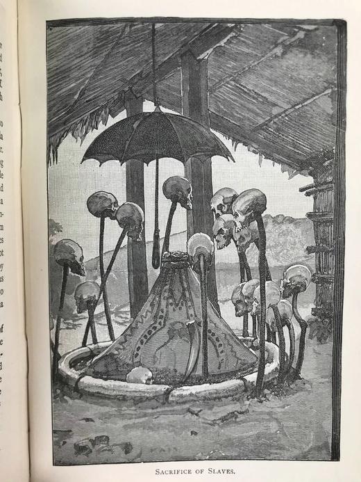 约19世纪后期 斯坦利与非洲 30幅插图 漆布精装32开 商品图5