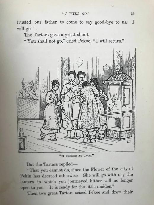 含中国内容！1892年 异国童话故事集 86幅插图 漆布精装32开 商品图9