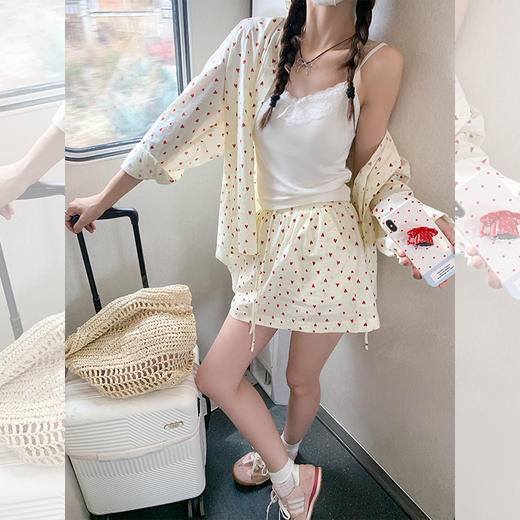 <曾小咸推荐>【甜岛信笺】衬衫+裙裤 商品图2